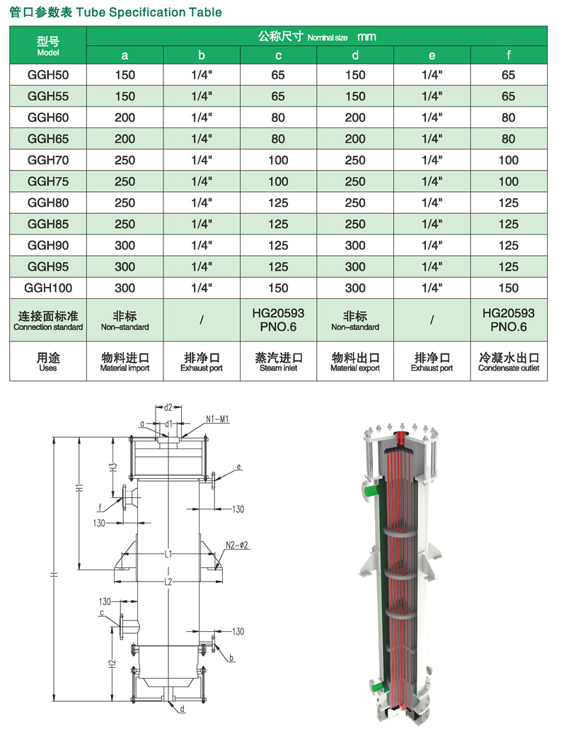 LGH列管式石墨換熱器 LGH列管式石墨換熱器